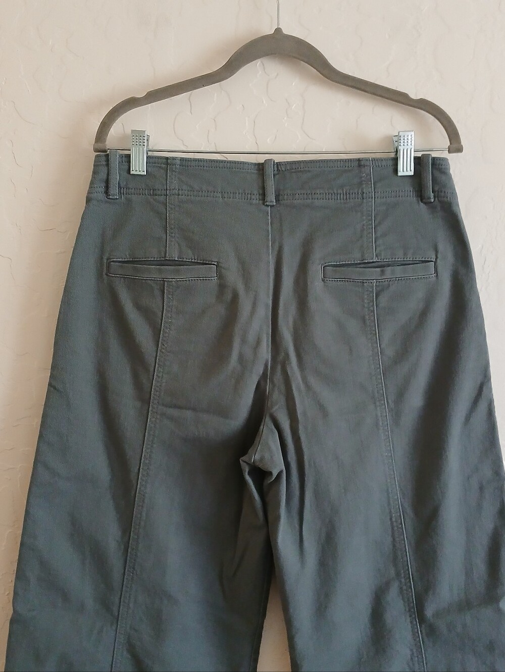 LOFT Curvy Seamed Palmer Wide Leg Cropped Pants Women's 8 High Rise Quiet Luxury - Picture 7 of 8